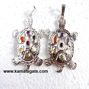 จักระเจ็ดจี้พระพุทธรูปชุบโลหะเงินคริสตัลธรรมชาติเครื่องกำเนิดพลังงานเครื่องรางปรับสมดุลแฟชั่นจักระ - Product Image 4