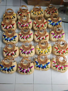 Sustainable Handbag Made in Vietnam Eco-Conscious Hyacinth Bag with Rustic <b>Charm</b> - Product Image 3