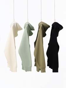 Nouveau design Meilleur vendeur Vente en gros Personnalisé 380 g/m² Coton mélangé Sweats à capuche vierges Sweats à capuche surdimensionnés unisexes - Product Image 2