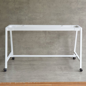 CFOS004 Chaise mobile en métal au design minimaliste 140x80cm, table basse, pieds de banc pour usage hospitalier, revêtement en poudre - Product Image 3