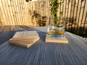 Personalizar forma/tamaño posavasos de madera nogal Verner madera contrachapada posavasos de nogal - Product Image 3