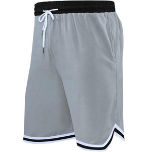 Pantalones Cortos Deportivos de Verano para Hombre, de Color Sólido, Transpirables, con Cintura Elástica, que Absorben la Humedad, de Poliéster, para Baloncesto, Gimnasio, Entrenamiento, Ecológicos - Product Image 4
