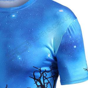 Vente chaude Hommes Sublimation 100% Polyester t-shirt Hommes Sublimation T-shirt - Product Image 6