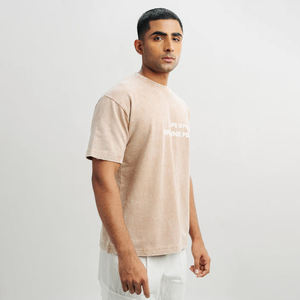 Logotipo personalizado pantalones cortos manga cuello redondo Camiseta Casual en blanco 100% algodón al por mayor camisetas de gran tamaño para hombres - Product Image 3