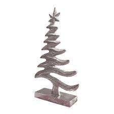 Handmade Nickle Aluminum <b>Christmas</b> <b>Tree</b> with Wooden <b>Base</b> <b>for</b> Living Room Table Top In Customize size <b>For</b> Home Decoration - Product Image 3