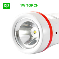 Lampe torche LED portable rechargeable à 2 modes, grande capacité avec lumière latérale SMD pour les situations d'urgence, charge AC/USB