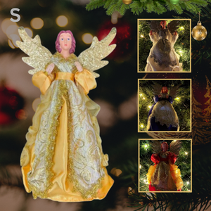 BINLU fabriqué à la main ange arbre de noël Topper Style moderne décor de noël pour arbre et maison petit ange Toppers et décorations - Product Image 2