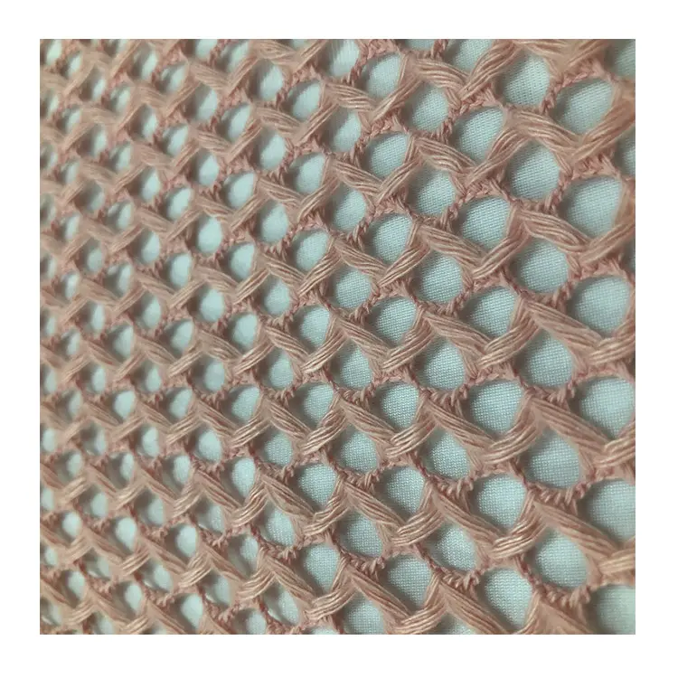 Điểm nóng sản phẩm Naked skin tone Illusion 100 polyester mềm Mỹ lưới vải bởi yards