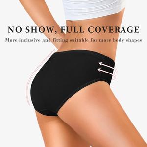 กางเกงในผู้หญิงผ้าฝ้ายเอวกลาง ยืดได้ ทรงบิกินี่ เซ็กซี่ ถักลายปักเรียบ สีพื้น ใส่สบาย ระบายอากาศได้ดี - Product Image 6