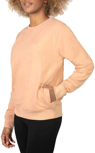 Custom Screen Print Soft Cotton Fleece Crew Neck <b>Jumper</b> Embroidered Luxury High Quality Ladies Crewneck Sweatshirts for Women - Product Image 6