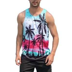 Nueva camiseta de verano para correr en el gimnasio 2025, camiseta sin mangas de algodón para hombre, camiseta sin mangas transpirable con estampado 3D Premium - Product Image 2