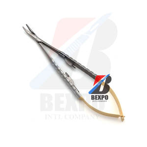 คีมยึดเข็มทันตกรรมด้วยตนเองสีทองครึ่งเข็ม - Product Image 3