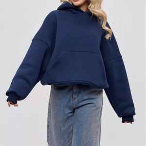 Sweat-shirts et sweats à capuche unisexe coupe classique en molleton épais 100 % coton respirant, style vintage, pour couples - Product Image 4