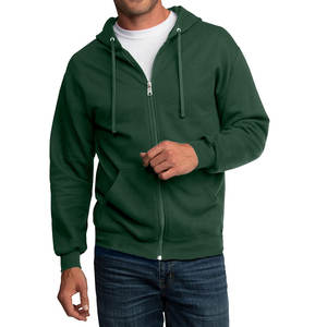 Sweat à capuche zippé intégral pour homme, en molleton épais 220g, mélange de coton, écologique, décontracté, mode, vente en gros, prix bas - Product Image 4
