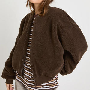 Nuevo Diseño, Venta al por Mayor, Chaqueta de Invierno, Chaqueta Bomber Sherpa Personalizada para Mujer, Impermeable, Transpirable, Resistente al Viento, Precio de Fábrica 2026 - Product Image 5