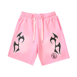 กางเกงขาสั้นสตรีทแวร์ XS ของผู้หญิง100% ผ้าฝ้ายหลวมและบางกระโปรงพิมพ์ลายดิจิตอลสปอร์ต - Product Image 1