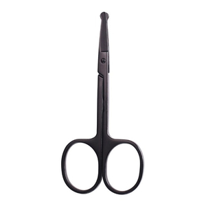 Ciseaux de manucure noirs professionnels pour les soins personnels outil d'épilation du visage à lame tranchante pour l'outil de beauté de coupe des sourcils d'oreille - Product Image 1