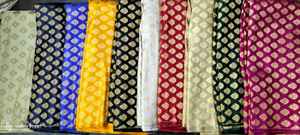 Telas de brocado de seda sintética tejidas a mano de ocho colores, Sarga de estilo impreso para diseñadores y reventa de vestidos de novia - Product Image 3