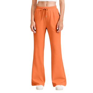 Pantalones Deportivos Anchos de Alta Calidad para Mujer, Pantalones Holgados con Logotipo Personalizado, Pantalones Anchos de Pierna Recta para Mujer - Product Image 6