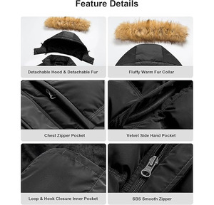 Blouson d'hiver élégant pour femme, respirant et uni, doublure douce et agréable pour la peau, pour un confort tout au long de la journée et un usage quotidien - Product Image 5