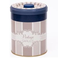 Boîte de conservation alimentaire multifonctionnelle en fer 140x180mm 2.5L avec couvercle coulissant pour l'ail, design élégant