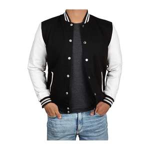 Veste universitaire à broderie unisexe personnalisée OEM Style universitaire Letterman Baseball Vintage vierge pour l'école tenue décontractée en hiver - Product Image 3