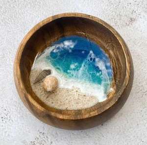 Ensemble de bols à salade en bois de marque privée grand bol de service en bois d'acacia avec ustensiles de service pour salade de fruits - Product Image 6