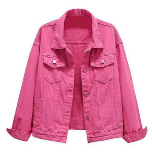 Veste en jean pour femme, sur mesure, boutonnée, respirante, légère, écologique, pour l'hiver, avec manches longues - Product Image 1