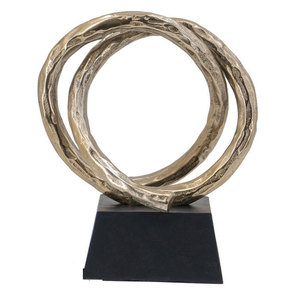 Décor d'intérieur de maison de campagne objets décoratifs de table finis en or décoration d'art en métal de ferme - Product Image 6