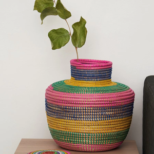 Jarrón de algas marinas rosa para decoración Hecho en Vietnam Material ecológico para decoración del hogar y decoración de vajilla al por mayor - Product Image 4