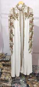 ชุดคลุมยาวสไตล์อาหรับคาฟตันสำหรับงานปาร์ตี้ยาวถึงพื้นผ้าคาฟตันสำหรับใส่ไปงานแต่งงานชุดราตรีชายหาดสไตล์อาหรับ - Product Image 4