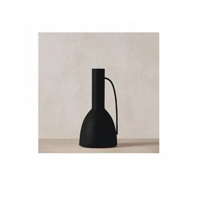 Venta caliente moderno jarrón de Metal de hierro con asa jarrón de mesa decorativo elegante hogar sala de estar decoración de mesa para uso Interior - Product Image 5