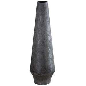 New Arrival Cylinder Shape Home Decorative Tabletop Luxury Flower Vase Europe <b>Style</b> Aluminum Simple Design New Metal Black Color - Product Image 3