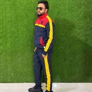 Ensemble coupe-vent d'hiver 100% en coton pour hommes-Survêtement d'entraînement léger et respirant avec design 2-en-1 - Product Image 4