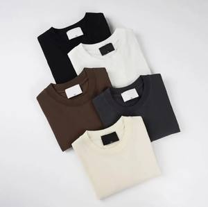 T-shirt en gros 180g t-shirts 100% coton doux unisexe impression personnalisée t-shirts haute qualité graphique T-shirt hommes T-shirts - Product Image 5