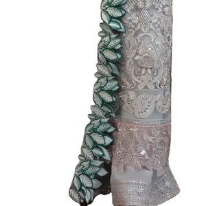 Vestidos de fiesta boutique ecológicos para mujer de la mejor colección, decoración de botones de encaje, fabricante OEM, largos hasta la rodilla a la moda - Product Image 4