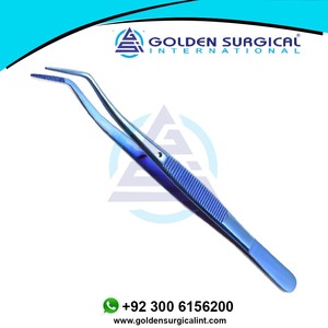 Pinzas dentales de doble curva, pinzas dentales médicas de ortodoncia chapadas en titanio, proveedor mayorista - Product Image 2