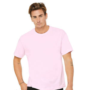 Ideal BELLA + CANVAS Hombres Pre-encogido Camiseta de manga corta de peso pesado Transpirable Ajustado Algodón Plus Streetwear Camiseta de peso pesado - Product Image 4