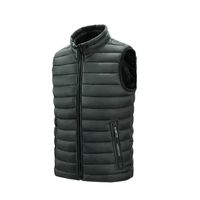 Veste matelassée réversible sans manches à capuche pour homme, tricotée, imperméable, zippée, décontractée, hiver, écologique, haute qualité, export BD