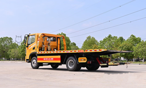 DONGFENG Nouveau Camion de Remorquage Manuel 1 Remorque 2 Voitures 4 Tonnes Plateau Plat Véhicule de Dépannage Routier Euro 5 en Promotion - Product Image 2