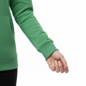 Sudadera con capucha verde esmeralda personalizada para mujer, corte ajustado, 350GSM, 100% algodón polar, jersey de lujo de calidad, sudadera con capucha al por mayor - Product Image 5
