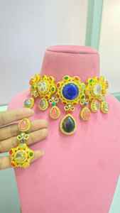 Collar de Primera Calidad con Hermosos Aretes, Último Diseño, Perfecto para Bodas, Eventos Festivos, Fiestas - Product Image 3