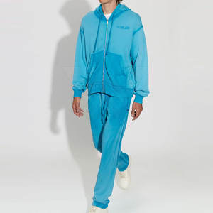 Nouvel arrivage de survêtements délavés à l'acide top tendance avec lettres imprimées et contour en strass survêtement lourd le plus tendance - Product Image 2