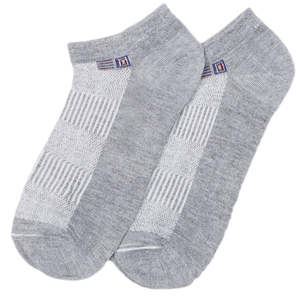 Men's Ankle <b>Socks</b> - <b>Grey</b> - Product Image 1