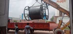 Qualité assurée 1000 litres Vertical Roto Moule Prix raisonnable Machine de moulage par rotation en plastique du fabricant indien - Product Image 6