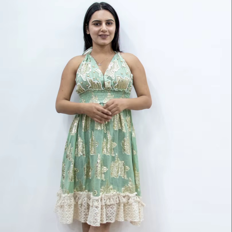 Sage Green Dress - Summer Maxi A-Line Casual Style
