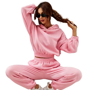 Survêtements d'hiver décontractés professionnels pour femmes Ensembles de motifs solides avec logo personnalisé-Offre Spéciale à prix compétitif - Product Image 6