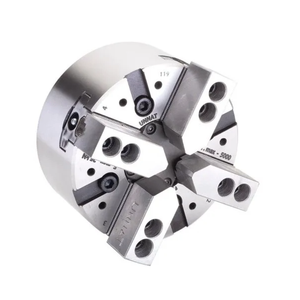 Mandrin à 4 mâchoires à commande hydraulique avec centre fermé, acier de qualité industrielle pour tours CNC et manuelles - Product Image 1