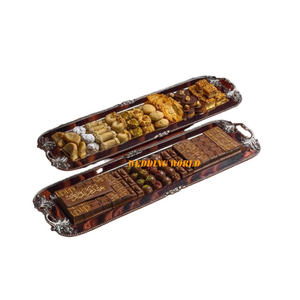 Plateau à chocolat en métal Excellente qualité Plateau sucré de créateur fait à la main Plateau à chocolat de table classique et élégant - Product Image 1