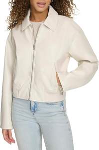 Chaqueta Bomber de Cuero Unisex para Mujer, Prenda de Vestir Clásica y Ligera, Ropa de Calle Informal - Product Image 4
